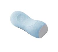 WRJAHCG Cuscino per Il Collo di Grano saraceno, Cuscino Ergonomico Cervicale, Sostegno del Collo (43x 18 cm),[b] Blue