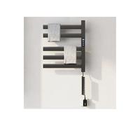 WRJAHCG Scaldasalviette Elettrico Bagno A Parete, Portasciugamani da Parete, Asciuga Asciugamani Controllo Touch,Termoarredo Elettrico Bagno con Timer,Temperatura Regolabile,Grigio