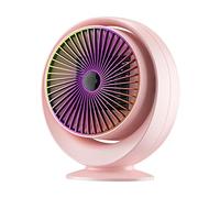 WRJAHCG Termoventilatore Da Bagno A Risparmio Energetico,Comodo Termoventilatore Muto Potenza A Tre Velocità Da 800 W Soggiorno Ufficio Termoventilatore 110 V/220 V,Rosa