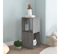 WRJENFSC Armadietto Girevole Grigio Cemento 34,5x34,5x75,5cm Truciolato Libreria Cubi Libreria Scaffale Librerie Porta Libri per Ingresso Camera Da Letto Ufficio Studio