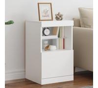 WRJENFSC Credenza con Luci LED Bianca 41x37x67 cm Credenza Cucina Alta Mobile Ingresso Mobile Cucina Madia Cucina per Corridoio Soggiorno Sala Da Pranzo Cucina