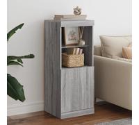 WRJENFSC Credenza con Luci LED Grigio Sonoma 41x37x100 cm Credenza Cucina Salvaspazio Credenza Cucina Mobili Cucina Mobile Dispensa Cucina per Corridoio Sala Da Pranzo Cucina Soggiorno