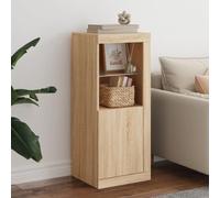 WRJENFSC Credenza con Luci LED Rovere Sonoma 41x37x100 cm Soggiorno Moderno Mobili Mobile Cucina Penisola Cucina Mobile Dispensa Cucina per Sala Da Pranzo Cucina Soggiorno Corridoio