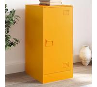 WRJENFSC Credenza Giallo Senape 34,5x39x73 cm in Acciaio Credenza Cucina Bassa Mobile Ingresso Credenza Cucina Dispensa Cucina per Sala Da Pranzo Salotto Cucina Soggiorno