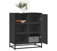 WRJENFSC Credenza Nero 62x35x76 cm in Legno Multistrato Credenza Cucina Bassa Mobiletto Cucina Credenza Soggiorno Penisola Cucina per Sala Da Pranzo Cucina Soggiorno Salotto