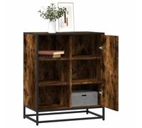 WRJENFSC Credenza Rovere Fumo 62x35x76 cm in Legno Multistrato Credenza Cucina Bassa Mobiletto Cucina Credenza Soggiorno Penisola Cucina per Sala Da Pranzo Cucina Soggiorno Salotto