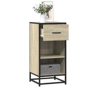 WRJENFSC Credenza Rovere Sonoma 35,5x35x76 cm in Truciolato Credenza Cucina Bassa Mobiletto Cucina Mobile Soggiorno Madia Soggiorno Moderna per Cucina Salotto Corridoio Soggiorno