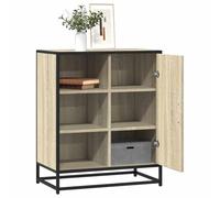 WRJENFSC Credenza Rovere Sonoma 62x35x76 cm in Legno Multistrato Credenza Cucina Bassa Mobiletto Cucina Credenza Soggiorno Penisola Cucina per Sala Da Pranzo Cucina Soggiorno Salotto