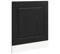 WRJENFSC Kalmar - Frontale per lavastoviglie in rovere nero, moderno frontale in robusto legno per cucine da incasso, elegante rivestimento, 60 x 1,5 x 57 cm