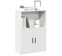 WRJENFSC Libreria Bianca 60x24x85 cm in Legno Multistrato Libreria Verticale A Colonna Da Terra Libreria Bassa Porta Libri Libreria Da Parete Sospesa per Ufficio Studio Soggiorno Ingresso