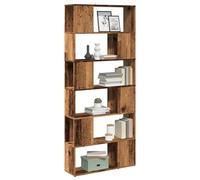 WRJENFSC Libreria/Divisorio Stanza Legno Antico 80x24x186 cm Libreria Verticale A Colonna Da Terra Libreria Bassa Porta Libri Libreria Da Parete Sospesa per Camera Da Letto Ingresso Soggiorno Studio
