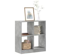 WRJENFSC Libreria Grigio Cemento 68,5x32x75 cm in Legno Multistrato Libreria Divisoria Ambiente Libreria Verticale Librerie Libreria Piccola per Camera Da Letto Ufficio Studio Ingresso