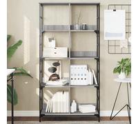 WRJENFSC Libreria Grigio Sonoma 78,5x33x153 cm in Legno Multistrato Libreria Moderna Libreria Verticale Libreria Scaffale Libreria Piccola per Ingresso Camera Da Letto Studio Soggiorno