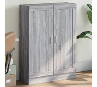 WRJENFSC Libreria Grigio Sonoma 82,5x30,5x115 cm in Legno Multistrato Libreria Ad Angolo Librerie Libreria Da Parete Sospesa Libreria Da Scrivania per Soggiorno Ufficio Ingresso Camera Da Letto