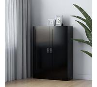 WRJENFSC Libreria Nera 82,5x30,5x115 cm in Legno Multistrato Libreria Ad Angolo Librerie Libreria Da Parete Sospesa Libreria Da Scrivania per Soggiorno Ufficio Ingresso Camera Da Letto