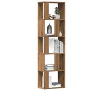 WRJENFSC Libreria Rovere Artigianale 45x24x159 cm Legno Multistrato Libreria Moderna Libreria Libreria Verticale Libreria Divisoria Ambiente per Soggiorno Ingresso Studio Camera Da Letto