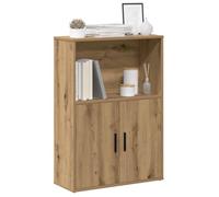 WRJENFSC Libreria Rovere Artigianale 60x24x85 cm in Truciolato Libreria Verticale A Colonna Da Terra Libreria Bassa Porta Libri Libreria Da Parete Sospesa per Ufficio Studio Soggiorno Ingresso