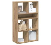 WRJENFSC Libreria Rovere Artigianale 66x31x112 cm Legno Multistrato Libreria Angolare Da Terra Librerie Libreria Sospesa Libreria Da Scrivania per Soggiorno Ufficio Ingresso Studio