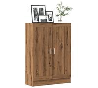 WRJENFSC Libreria Rovere Artigianale 82,5x30,5x115 cm in Truciolato Libreria Ad Angolo Librerie Libreria Da Parete Sospesa Libreria Da Scrivania per Soggiorno Ufficio Ingresso Camera Da Letto