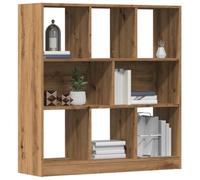 WRJENFSC Libreria Rovere Artigianale 97,5x29,5x100 cm Legno Multistrato Libreria Cubi Libreria Scaffale Librerie Porta Libri per Soggiorno Camera Da Letto Studio Ingresso
