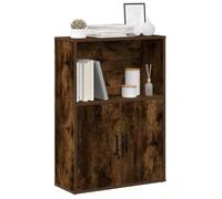WRJENFSC Libreria Rovere Fumo 60x24x85 cm in Truciolato Libreria Verticale A Colonna Da Terra Libreria Bassa Porta Libri Libreria Da Parete Sospesa per Ufficio Studio Soggiorno Ingresso