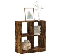 WRJENFSC Libreria Rovere Fumo 68,5x32x75 cm in Legno Multistrato Libreria Divisoria Ambiente Libreria Verticale Librerie Libreria Piccola per Camera Da Letto Ufficio Studio Ingresso