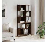 WRJENFSC Libreria Rovere Marrone 72x28x172 cm in Legno Multistrato Libreria Cubi Libreria Scaffale Librerie Porta Libri per Soggiorno Camera Da Letto Ufficio Studio