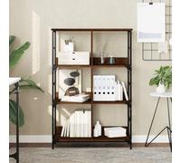 WRJENFSC Libreria Rovere Marrone 78,5x33x117,5 cm in Legno Multistrato Libreria Moderna Libreria Verticale Libreria Scaffale Libreria Piccola per Ingresso Camera Da Letto Studio Soggiorno