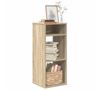 WRJENFSC Libreria Rovere Sonoma 34x31x80 cm in Legno Multistrato Libreria Angolare Da Terra Librerie Libreria Sospesa Libreria Da Scrivania per Soggiorno Ufficio Ingresso Studio
