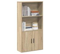 WRJENFSC Libreria Rovere Sonoma 60x24x120 cm in Legno Multistrato Libreria Verticale A Colonna Da Terra Libreria Bassa Porta Libri Libreria Da Parete Sospesa per Ufficio Studio Soggiorno Ingresso
