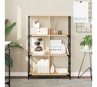 WRJENFSC Libreria Rovere Sonoma 78,5x33x117,5 cm in Legno Multistrato Libreria Moderna Libreria Verticale Libreria Scaffale Libreria Piccola per Ingresso Camera Da Letto Studio Soggiorno