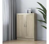 WRJENFSC Libreria Rovere Sonoma 82,5x30,5x115 cm in Legno Multistrato Libreria Ad Angolo Librerie Libreria Da Parete Sospesa Libreria Da Scrivania per Soggiorno Ufficio Ingresso Camera Da Letto