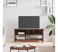 WRJENFSC Mobile Porta TV Rovere Fumo 100x35x45 cm in Legno Multistrato Mobiletto Porta Tv Mobile Soggiorno Mobili Mobiletto per Sala Studio Camera Da Letto Soggiorno Cucina