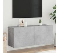 WRJENFSC Mobile TV a Parete Grigio Cemento 100x30x41 cm Mobile Tv Camera Da Letto Mobile Per Tv Mobili Soggiorno Mobile Salotto per Camera Da Letto Sala Giochi Soggiorno Sala Studio