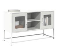 WRJENFSC Mobile TV Bianco 100,5x39x60,5 cm in Acciaio Tavolino Porta Tv Mobile Tv Soggiorno Soggiorno Moderno Mobili Mobile Soggiorno Moderno per Soggiorno Sala Studio Sala Da Pranzo Cucina