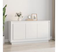 WRJENFSC Mobiletto Multiuso Madia Ingresso Credenza Soggiorno Vetrina Credenza Bianca 102x35x55 cm in Legno Multistrato Adatto per Camera da Letto, Salotto, Studio, Soggiorno