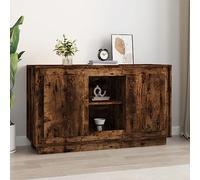 WRJENFSC Mobiletto Multiuso Madia Ingresso Credenza Soggiorno Vetrina Credenza Rovere Fumo 102x35x60 cm in Legno Multistrato Adatto per Camera da Letto, Salotto, Studio, Soggiorno