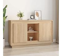 WRJENFSC Mobiletto Multiuso Madia Ingresso Credenza Soggiorno Vetrina Credenza Rovere Sonoma 102x35x60 cm in Legno Multistrato Adatto per Camera da Letto, Salotto, Studio, Soggiorno