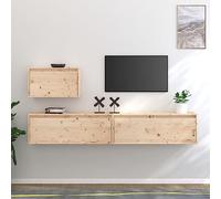 WRJENFSC Mobili Porta TV 3 pz in Legno Massello di Pino Mobili Tv Mobile Soggiorno Per Mobile Porta Soggiorno per Sala Giochi Di Ricreazione Cucina Sala Studio