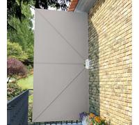 WRJENFSC Ombrelloni da Terrazzo Ombrellone da Giardino Ombrelloni da Esterno Tenda Laterale per Terrazza Pieghevole Crema 300x150 cm Adatta per Cortili, Negozi, Bar, Giardini