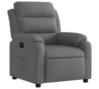 WRJENFSC Poltrona relax in tessuto grigio scuro, con funzione reclinabile, con braccioli a 135°, 75 x 92 x 100 cm, comoda e moderna, per soggiorno, camera da letto, piccoli spazi