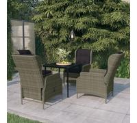 WRJENFSC Set da Pranzo da Giardino Marrone Set Salotto Da Esterno Tavolo Esterno Con Sedie Salotto Da Giardino Esterno Sedie Da Giardino per Esterno Piscina Giardino Balcone