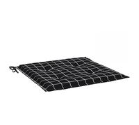 WRJENFSC Set di 2 cuscini per sedia da giardino, a quadretti, 40 x 40 x 4 cm, con cordoncini, comodi cuscini in tessuto Oxford, per sedie da giardino, mobili da balcone e sgabelli