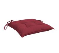 WRJENFSC Set di 4 cuscini per sedia, 40 x 40 x 7 cm, comodi cuscini per sedie da giardino e sedie da pranzo, comodi cuscini in tessuto Oxford resistente con cordoncini