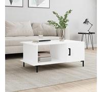 WRJENFSC Tavolino da Salotto Bianco 90x50x40 cm in Legno Multistrato Tavolino Ingresso Mobile Soggiorno Tavolini Da Salotto Tavolino Soggiorno per Giardino Soggiorno Balcone Interno