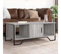 WRJENFSC Tavolino da Salotto Grigio Sonoma 100x51x40cm Legno Multistrato Tavolo Soggiorno Tavolino Da Salotto Tavolino Da Salotto Moderno Tavolino Basso per Camera Salotto Giardino Camera Da Letto