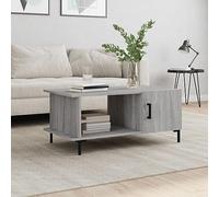 WRJENFSC Tavolino da Salotto Grigio Sonoma 90x50x40 cm Legno Multistrato Tavolino Ingresso Mobile Soggiorno Tavolini Da Salotto Tavolino Soggiorno per Giardino Soggiorno Balcone Interno