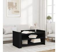 WRJENFSC Tavolino da Salotto Nero 100x50x50 cm Legno Multistrato Tavolo Salotto Tavolino Da Divano Comodino Piccolo Coffee Table per Giardino Camera Da Letto Interno Camera