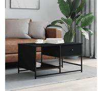WRJENFSC Tavolino da Salotto Nero 85,5x51x45 cm in Legno Multistrato Tavolo Salotto Tavolino Salotto Tavolino Salotto Moderno Tavolino Da Divano Laterale per Balcone Interno Salotto Giardino