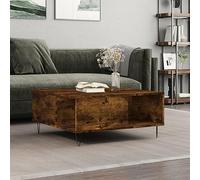 WRJENFSC Tavolino da Salotto Rovere Fumo 80x80x36,5 cm Legno Multistrato Tavolo Salotto Tavolino Salotto Tavolino Salotto Moderno Tavolino Da Divano Laterale per Giardino Balcone Salotto Soggiorno